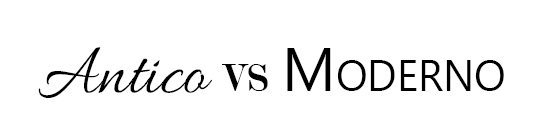 logo Antico vs Moderno